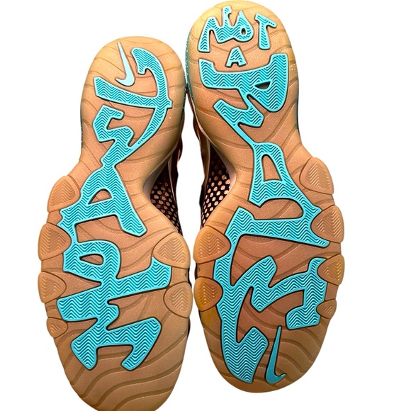 Size 12 Nike Barkley Posite Max Blue Splatter 2013 NWOB New - Picture 4 of 5